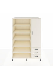 Kronos Dolap 9 Raflı 3 Çekmeceli Tek Kapaklı 132x59x195 Aytaşı-Aytaşı/Aytaşı