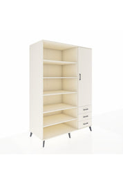 Kronos Dolap 9 Raflı 3 Çekmeceli Tek Kapaklı 132x59x195 Aytaşı-Aytaşı/Aytaşı