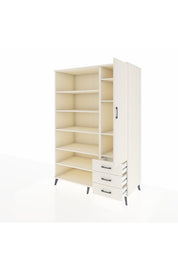 Kronos Dolap 9 Raflı 3 Çekmeceli Tek Kapaklı 132x59x195 Aytaşı-Aytaşı/Aytaşı