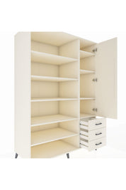 Kronos Dolap 9 Raflı 3 Çekmeceli Tek Kapaklı 132x59x195 Aytaşı-Aytaşı/Aytaşı