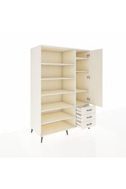 Kronos Dolap 9 Raflı 3 Çekmeceli Tek Kapaklı 132x59x195 Aytaşı-Aytaşı/Aytaşı