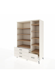 Kronos Dolap 9 Raflı 4 Çekmeceli 132x59x195 Aytaşı-Çam/Aytaşı