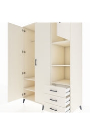 Kronos Dolap 5 Raflı 3 Çekmeceli Tek Askılı 132x59x195 Aytaşı-Aytaşı/Aytaşı