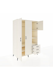 Kronos Dolap 5 Raflı 3 Çekmeceli Tek Askılı 132x59x195 Aytaşı-Aytaşı/Aytaşı