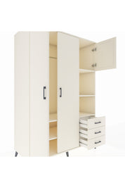 Kronos Dolap 5 Raflı 3 Çekmeceli Tek Askılı 132x59x195 Aytaşı-Aytaşı/Aytaşı