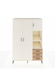 Kronos Dolap 5 Raflı 3 Çekmeceli Tek Askılı 132x59x195 Aytaşı-Aytaşı/Çam