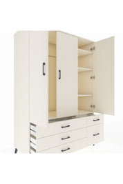 Kronos Dolap 5 Raflı 5 Çekmeceli Tek Askılı 132x59x195 Aytaşı-Aytaşı/Aytaşı