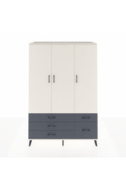 Kronos Dolap 5 Raflı 5 Çekmeceli Tek Askılı 132x59x195 Aytaşı-Aytaşı/Antrasit