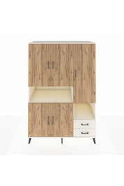 Kronos Dolap 10 Raflı 2 Çekmeceli 5 Kapaklı 132x59x195 Aytaşı-Çam/Aytaşı