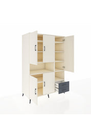 Kronos Dolap 10 Raflı 2 Çekmeceli 5 Kapaklı 132x59x195 Aytaşı-Aytaşı/Antrasit