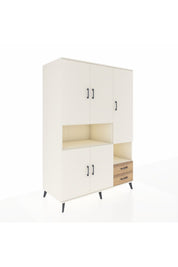 Kronos Dolap 10 Raflı 2 Çekmeceli 5 Kapaklı 132x59x195 Aytaşı-Aytaşı/Çam