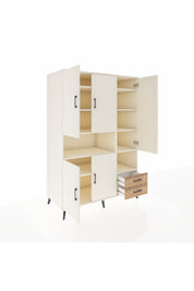 Kronos Dolap 10 Raflı 2 Çekmeceli 5 Kapaklı 132x59x195 Aytaşı-Aytaşı/Çam