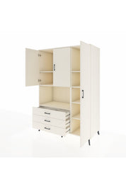 Kronos Dolap 7 Raflı 3 Çekmeceli 3 Kapaklı 132x59x195 Aytaşı-Aytaşı/Aytaşı