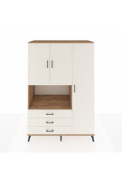 Kronos Dolap 7 Raflı 3 Çekmeceli 3 Kapaklı 132x59x195 Çam-Aytaşı/Aytaşı