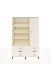 Kronos Dolap 8 Raflı 6 Çekmeceli Tek Kapaklı 132x59x195 Aytaşı-Aytaşı/Aytaşı