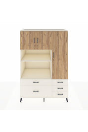 Kronos Dolap 7 Raflı 5 Çekmeceli 3 Kapaklı 132x59x195 Aytaşı-Çam/Aytaşı