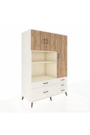 Kronos Dolap 7 Raflı 5 Çekmeceli 3 Kapaklı 132x59x195 Aytaşı-Çam/Aytaşı