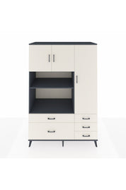 Kronos Dolap 7 Raflı 5 Çekmeceli 3 Kapaklı 132x59x195 Antrasit-Aytaşı/Aytaşı