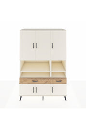 Kronos Dolap 8 Raflı 2 Çekmeceli 6 Kapaklı 132x59x195 Aytaşı-Aytaşı/Çam