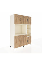 Kronos Dolap 10 Raflı 6 Kapaklı 132x59x195 Aytaşı-Çam/Aytaşı