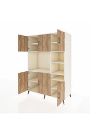 Kronos Dolap 10 Raflı 6 Kapaklı 132x59x195 Aytaşı-Çam/Aytaşı