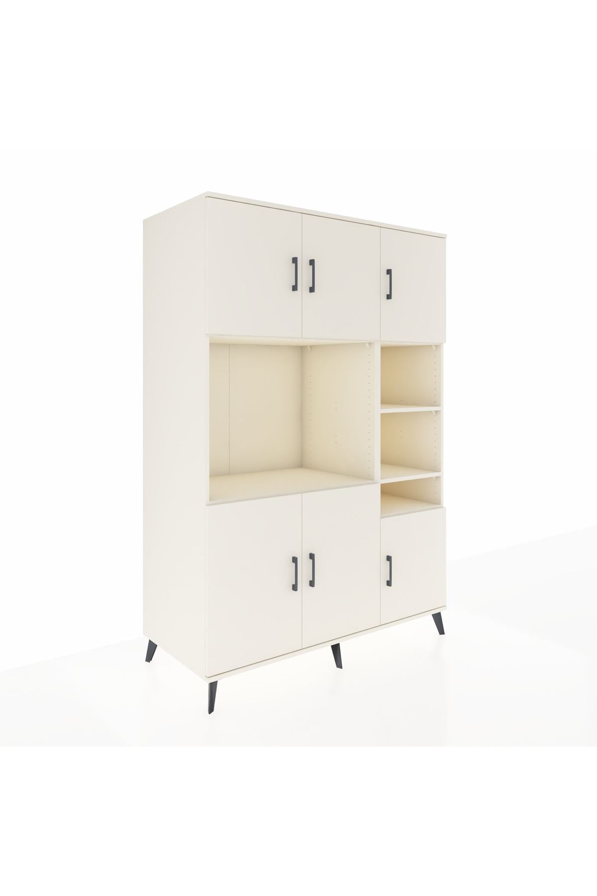 Kronos Dolap 10 Raflı 6 Kapaklı 132x59x195 Aytaşı-Aytaşı/Aytaşı