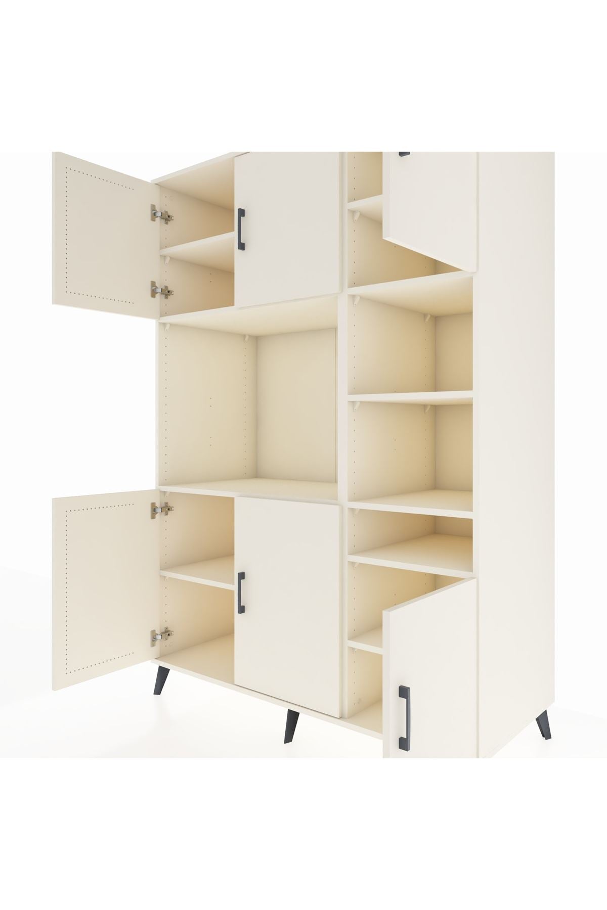 Kronos Dolap 10 Raflı 6 Kapaklı 132x59x195 Aytaşı-Aytaşı/Aytaşı