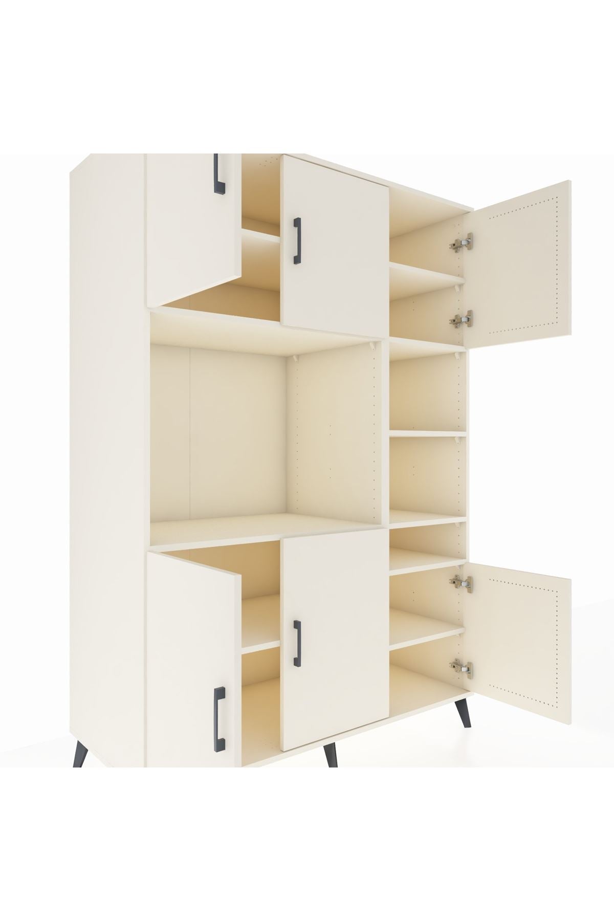 Kronos Dolap 10 Raflı 6 Kapaklı 132x59x195 Aytaşı-Aytaşı/Aytaşı