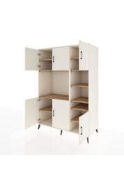 Kronos Dolap 10 Raflı 6 Kapaklı 132x59x195 Aytaşı-Aytaşı/Çam