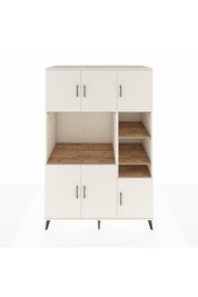 Kronos Dolap 10 Raflı 6 Kapaklı 132x59x195 Aytaşı-Aytaşı/Çam