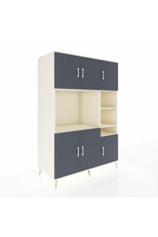 Kronos Dolap 10 Raflı 6 Kapaklı 132x59x195 Aytaşı-Antrasit/Aytaşı