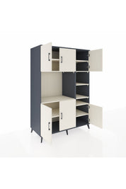 Kronos Dolap 10 Raflı 6 Kapaklı 132x59x195 Antrasit-Aytaşı/Aytaşı