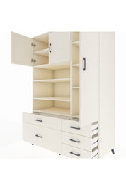 Kronos Dolap 9 Raflı 5 Çekmeceli 3 Kapaklı 132x59x195 Aytaşı-Aytaşı/Aytaşı