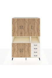 Kronos Dolap 7 Raflı 4 Çekmeceli 5 Kapaklı 132x59x195 Aytaşı-Çam/Aytaşı