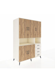 Kronos Dolap 7 Raflı 4 Çekmeceli 5 Kapaklı 132x59x195 Aytaşı-Çam/Aytaşı