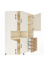 Kronos Dolap 7 Raflı 4 Çekmeceli 5 Kapaklı 132x59x195 Aytaşı-Aytaşı/Çam