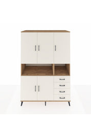 Kronos Dolap 7 Raflı 4 Çekmeceli 5 Kapaklı 132x59x195 Çam-Aytaşı/Aytaşı