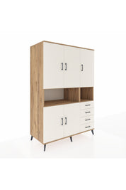 Kronos Dolap 7 Raflı 4 Çekmeceli 5 Kapaklı 132x59x195 Çam-Aytaşı/Aytaşı