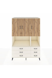 Kronos Dolap 6 Raflı 6 Çekmeceli 3 Kapaklı 132x59x195 Aytaşı-Çam/Aytaşı