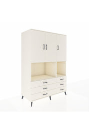 Kronos Dolap 6 Raflı 6 Çekmeceli 3 Kapaklı 132x59x195 Aytaşı-Aytaşı/Aytaşı