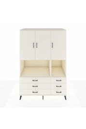 Kronos Dolap 6 Raflı 6 Çekmeceli 3 Kapaklı 132x59x195 Aytaşı-Aytaşı/Aytaşı