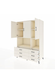 Kronos Dolap 6 Raflı 6 Çekmeceli 3 Kapaklı 132x59x195 Aytaşı-Aytaşı/Aytaşı