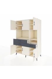 Kronos Dolap 9 Raflı 3 Çekmeceli 6 Kapaklı 132x59x195 Aytaşı-Aytaşı/Antrasit