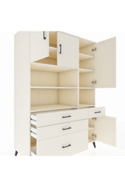 Kronos Dolap 9 Raflı 4 Çekmeceli 4 Kapaklı 132x59x195 Aytaşı-Aytaşı/Aytaşı