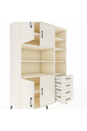 Kronos Dolap 9 Raflı 4 Çekmeceli 4 Kapaklı 132x59x195 Aytaşı-Aytaşı/Aytaşı