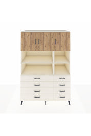 Kronos Dolap 8 Raflı 8 Çekmeceli 3 Kapaklı 132x59x195 Aytaşı-Çam/Aytaşı