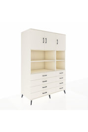 Kronos Dolap 8 Raflı 8 Çekmeceli 3 Kapaklı 132x59x195 Aytaşı-Aytaşı/Aytaşı