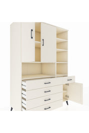 Kronos Dolap 8 Raflı 5 Çekmeceli 3 Kapaklı 132x59x195 Aytaşı-Aytaşı/Aytaşı