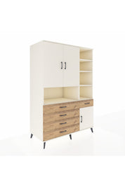 Kronos Dolap 8 Raflı 5 Çekmeceli 3 Kapaklı 132x59x195 Aytaşı-Aytaşı/Çam