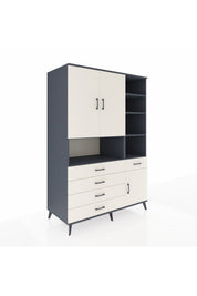 Kronos Dolap 8 Raflı 5 Çekmeceli 3 Kapaklı 132x59x195 Antrasit-Aytaşı/Aytaşı